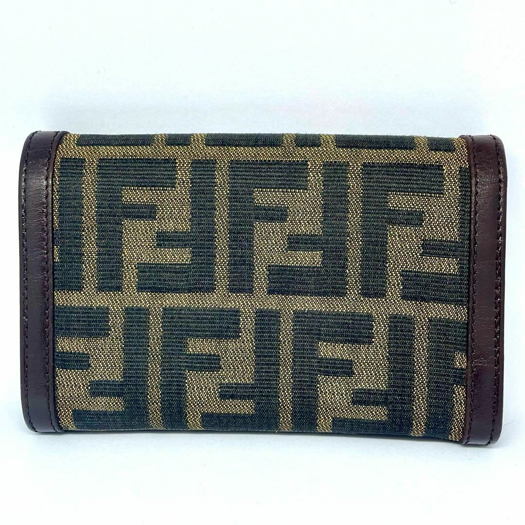 FENDI(フェンディ)の【フェンディ/極美品】二つ折り財布【ズッカ/FF/刻印/レザー/小銭入れ/札入れ レディースのファッション小物(財布)の商品写真