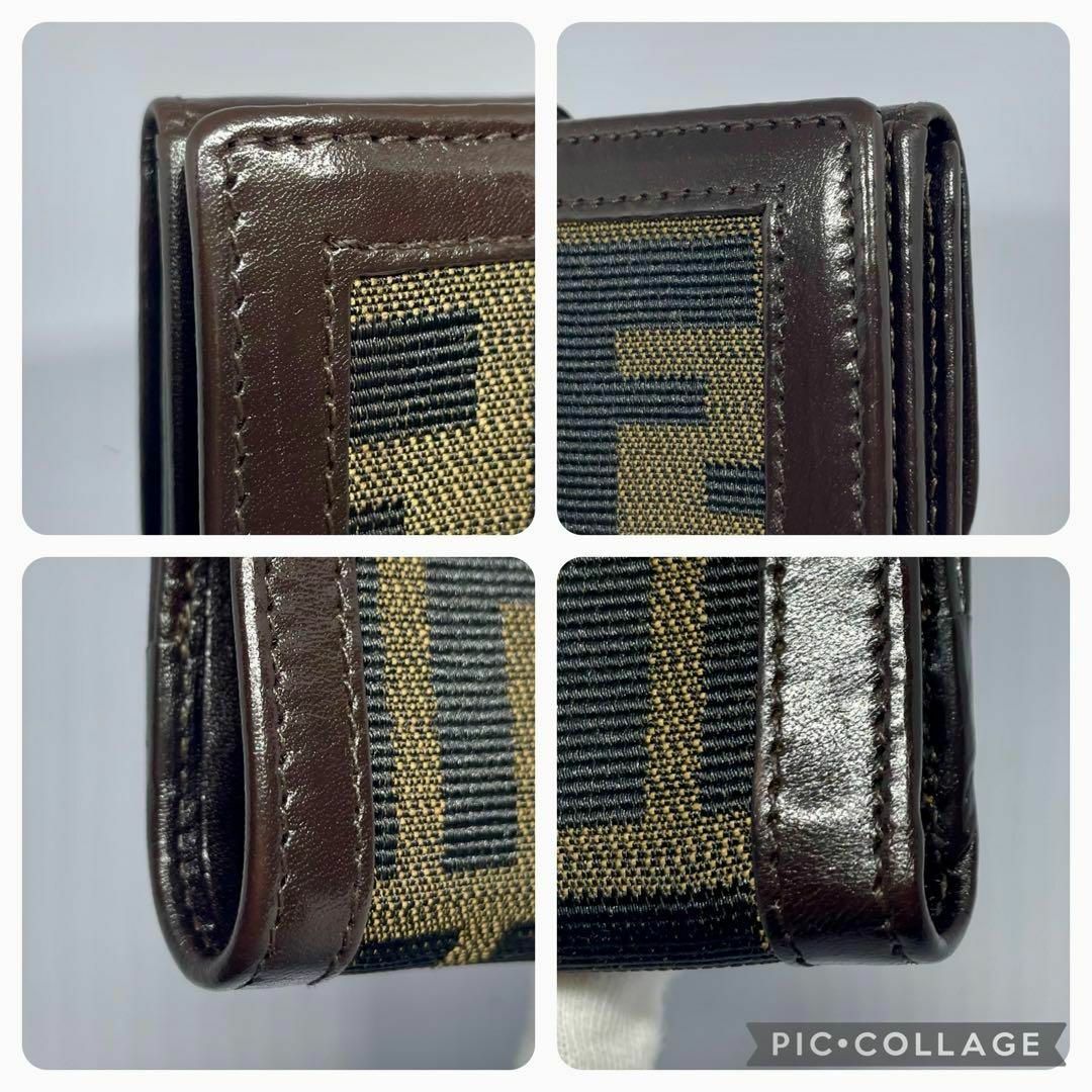 FENDI(フェンディ)の【フェンディ/極美品】二つ折り財布【ズッカ/FF/刻印/レザー/小銭入/札入れ】 レディースのファッション小物(財布)の商品写真