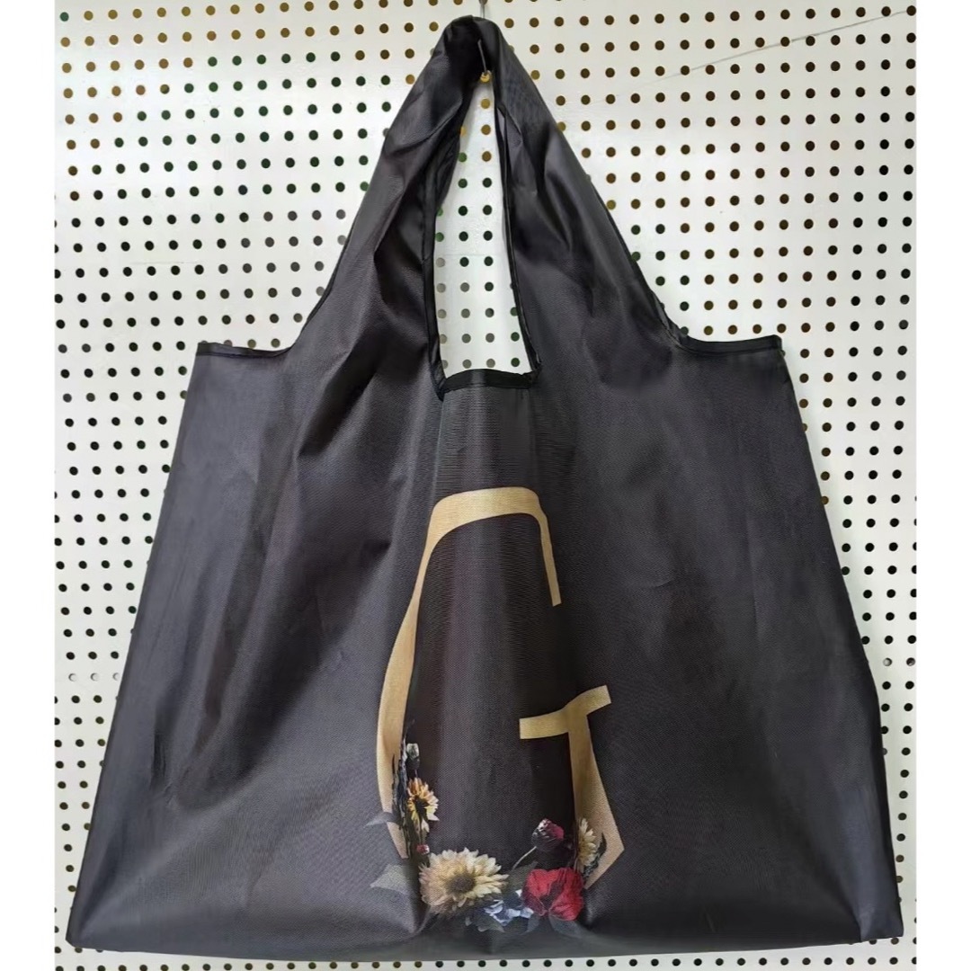 大きめのエコバッグ買い物袋エコバック　おしゃれ3袋大容量収納 英語組み合わせ自由 メンズのバッグ(エコバッグ)の商品写真