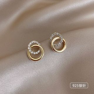 売れ筋商品♡　アクセサリー　ピアス　ゴールド　シンプル　リング　　上品　S925(ピアス)