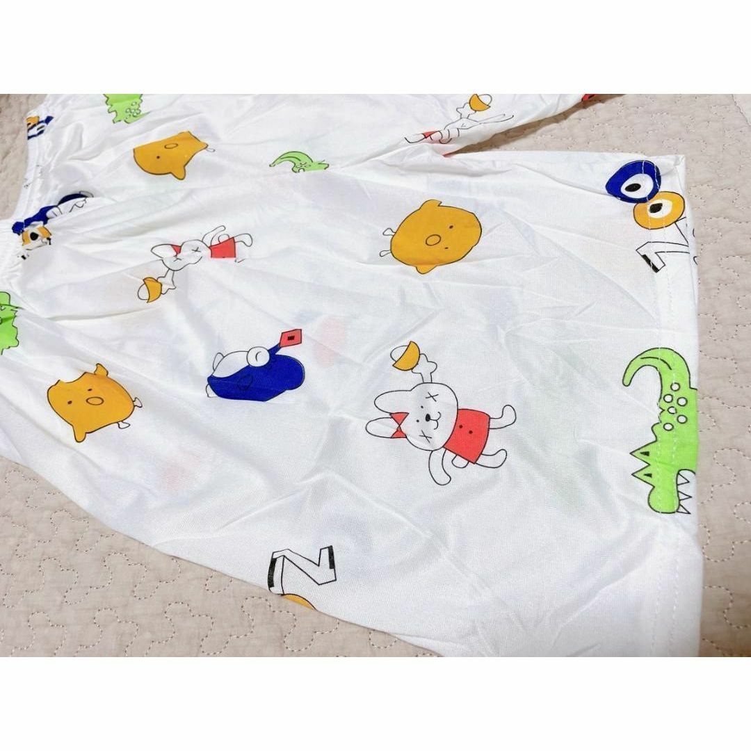 【XLピンク、白】 アニマル　動物　上下セット部屋着　パジャマ　半袖　薄手　韓国 レディースのルームウェア/パジャマ(パジャマ)の商品写真