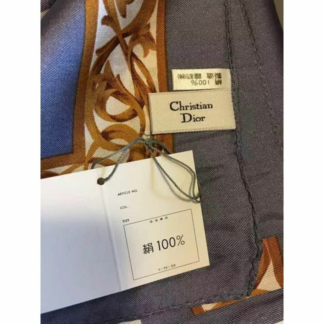 Christian Dior(クリスチャンディオール)のクリスチャンディオール　シルクスカーフ 大判スカーフ レディースのファッション小物(バンダナ/スカーフ)の商品写真