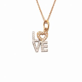 ティファニー(Tiffany & Co.)のティファニー ネックレス 750 K18PG LOVE ピンクゴールド(ネックレス)