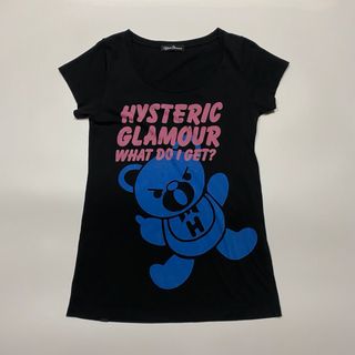 ヒステリックグラマー(HYSTERIC GLAMOUR)のヒステリックグラマー Tシャツ 半袖 ヒスベアー フリーサイズ 黒(Tシャツ(半袖/袖なし))