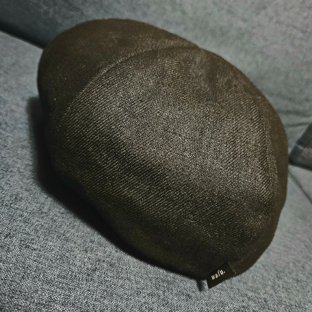 wafu. 帽子 プレミアムリネン ランプブラック レディースの帽子(ハンチング/ベレー帽)の商品写真