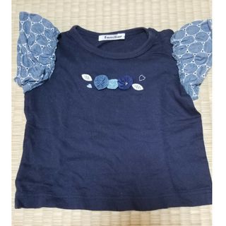 ファミリア(familiar)の美品♡ファミリア袖ディテールカットソー(Tシャツ/カットソー)