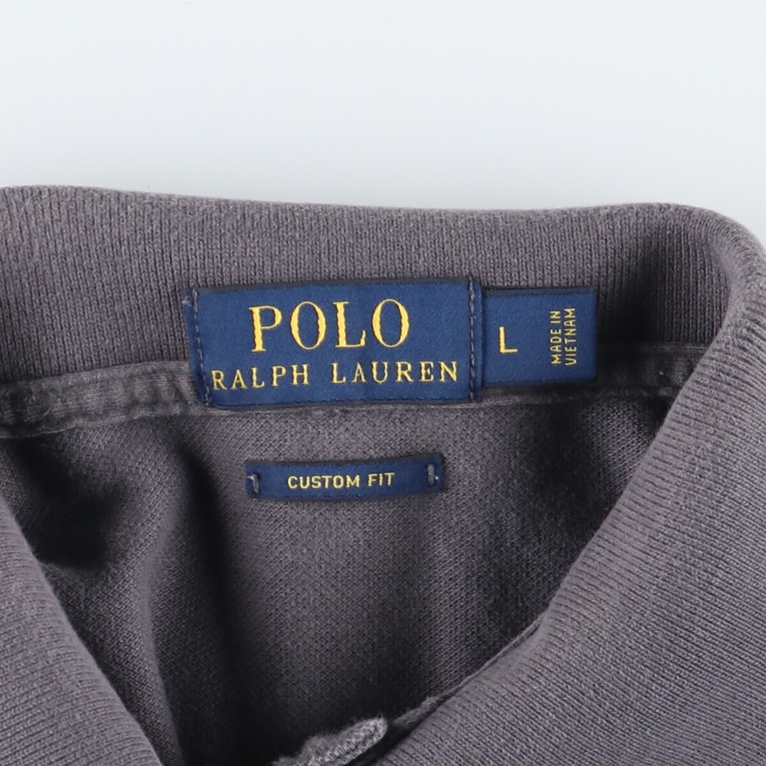 Ralph Lauren(ラルフローレン)の古着 ラルフローレン Ralph Lauren POLO RALPH LAUREN CUSTOM FIT 半袖 ポロシャツ メンズL /eaa445789 メンズのトップス(ポロシャツ)の商品写真
