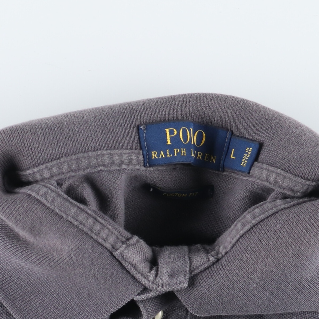 Ralph Lauren(ラルフローレン)の古着 ラルフローレン Ralph Lauren POLO RALPH LAUREN CUSTOM FIT 半袖 ポロシャツ メンズL /eaa445789 メンズのトップス(ポロシャツ)の商品写真