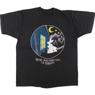 古着 90年代 プリントTシャツ メンズL ヴィンテージ /eaa447264(Tシャツ/カットソー(半袖/袖なし))