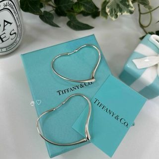 ティファニー(Tiffany & Co.)のティファニー　オープンハートフープピアス　ミディアム　M　スターリングシルバー(ピアス)