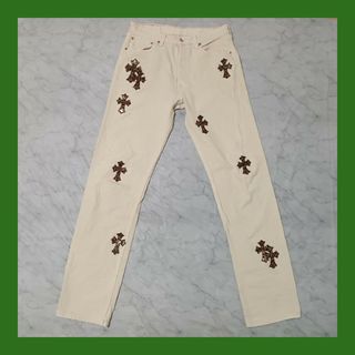 Chrome Hearts - Levi's 501（W33 / 81cm）クロスパッチカスタム