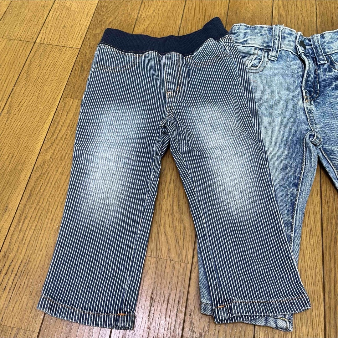 babyGAP(ベビーギャップ)のbaiya80まとめ売りデニムジーパンズボンパンツジャンクストアベビーギャップ キッズ/ベビー/マタニティのベビー服(~85cm)(パンツ)の商品写真