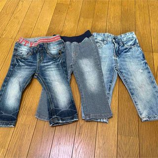 ベビーギャップ(babyGAP)のbaiya80まとめ売りデニムジーパンズボンパンツジャンクストアベビーギャップ(パンツ)