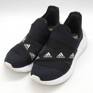 アディダス(adidas)のアディダス スニーカー スリッポン ローカット 132489253 シューズ 靴 黒 レディース 23サイズ ブラック adidas(スニーカー)