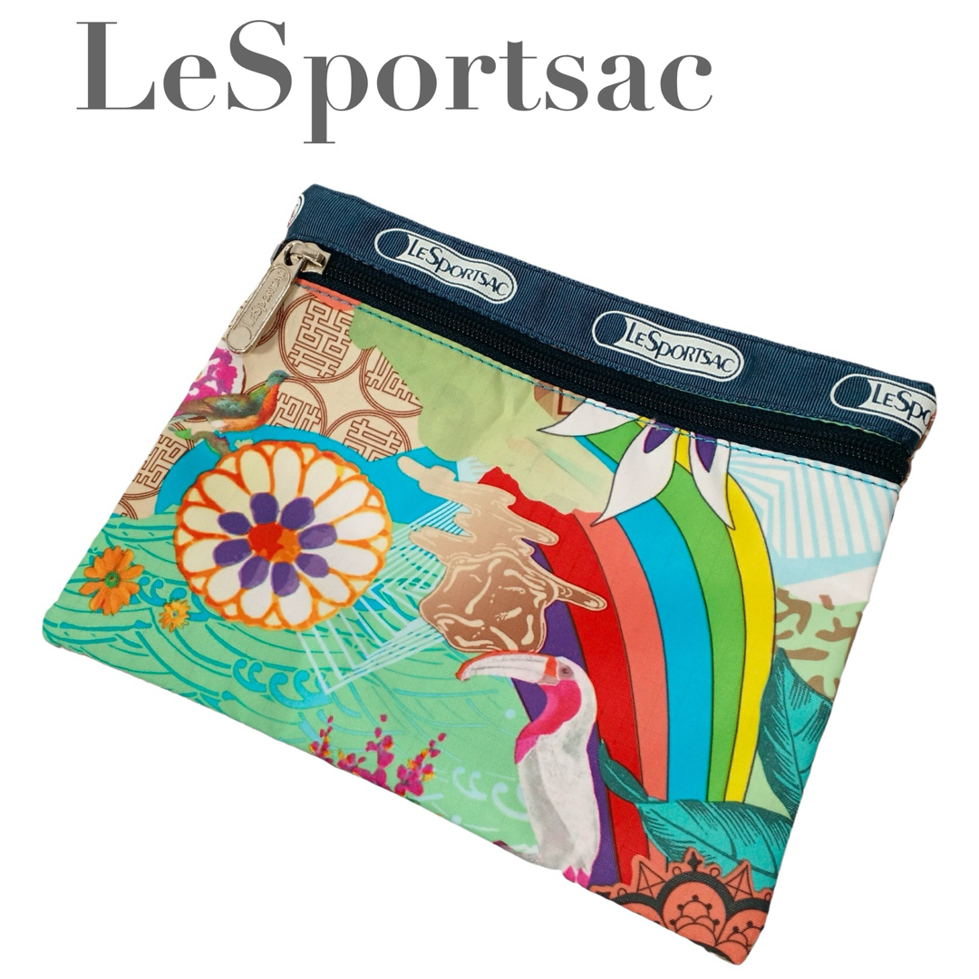 LeSportsac(レスポートサック)の極美品 レスポートサック ポーチ 花 レディースのファッション小物(ポーチ)の商品写真