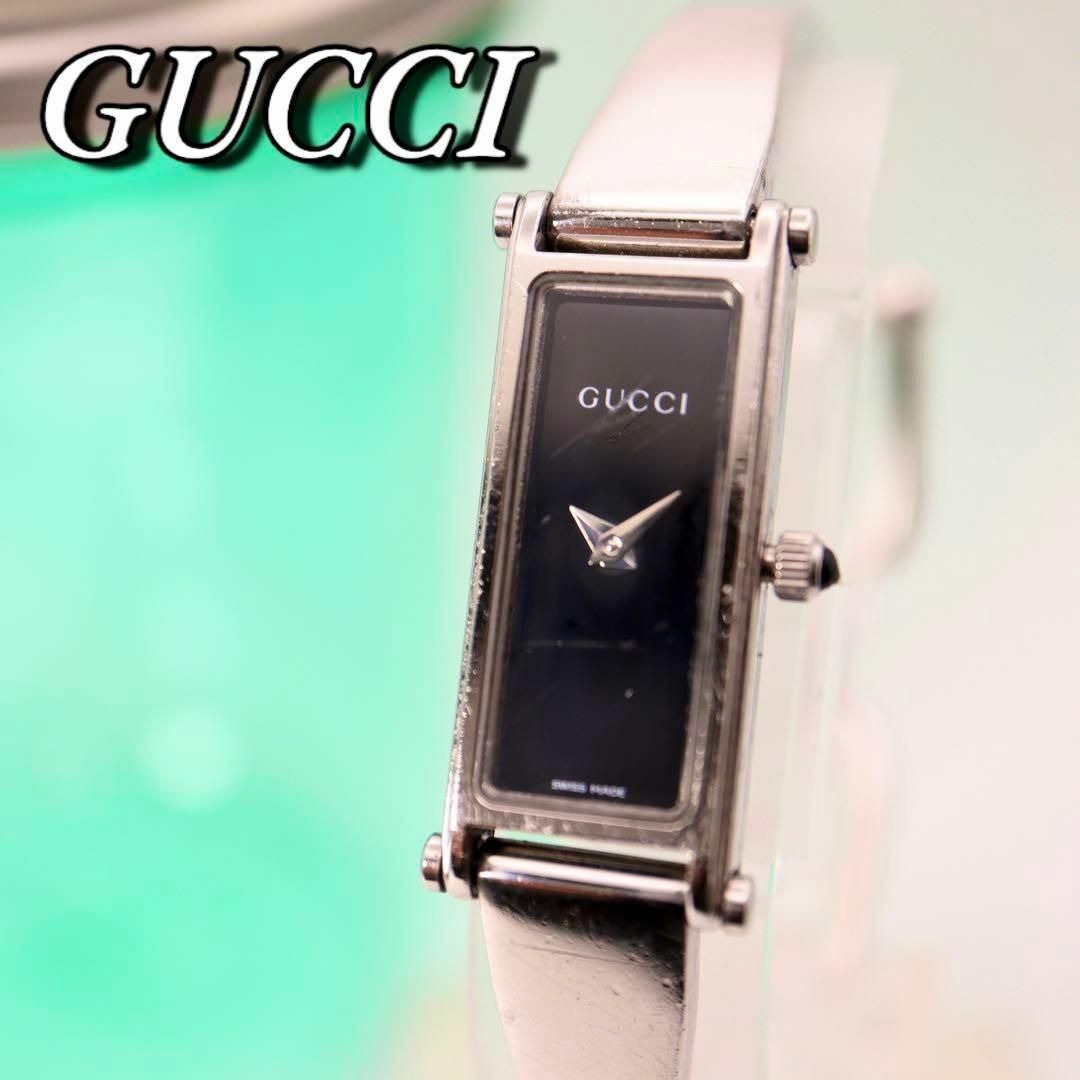 Gucci(グッチ)のGUCCI スクエア バングル レディース腕時計 423 レディースのファッション小物(腕時計)の商品写真