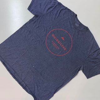 US 輸入　Tシャツ　quiksilver クイックシルバー　ネイビー　Lサイズ