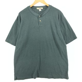 古着 BASIC EQUIPMENT 無地ヘンリーネックTシャツ メンズL /eaa410386(Tシャツ/カットソー(半袖/袖なし))