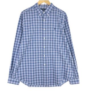 ラルフローレン(Ralph Lauren)の古着 ラルフローレン Ralph Lauren CLASSIC FIT 長袖 ボタンダウンチェックシャツ メンズXL /eaa443647(シャツ)