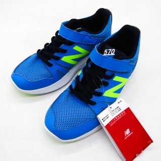 ニューバランス(New Balance)のニューバランス スニーカー ジュニアランニングシューズ 未使用 YT570VB 靴 キッズ 男の子用 22サイズ ブルー NEW BALANCE(スニーカー)