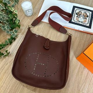 Hermes - HERMES　エルメス　エブリンPM　ハバナ　ゴールド金具　ショルダーバッグ