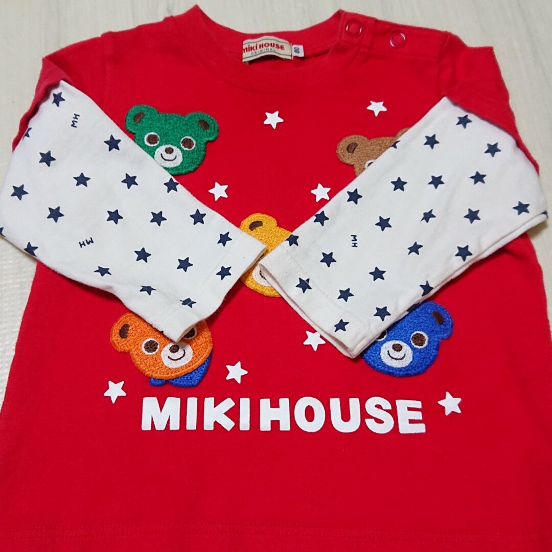 mikihouse(ミキハウス)のミキハウス 長袖Tシャツ キッズ/ベビー/マタニティのベビー服(~85cm)(Ｔシャツ)の商品写真