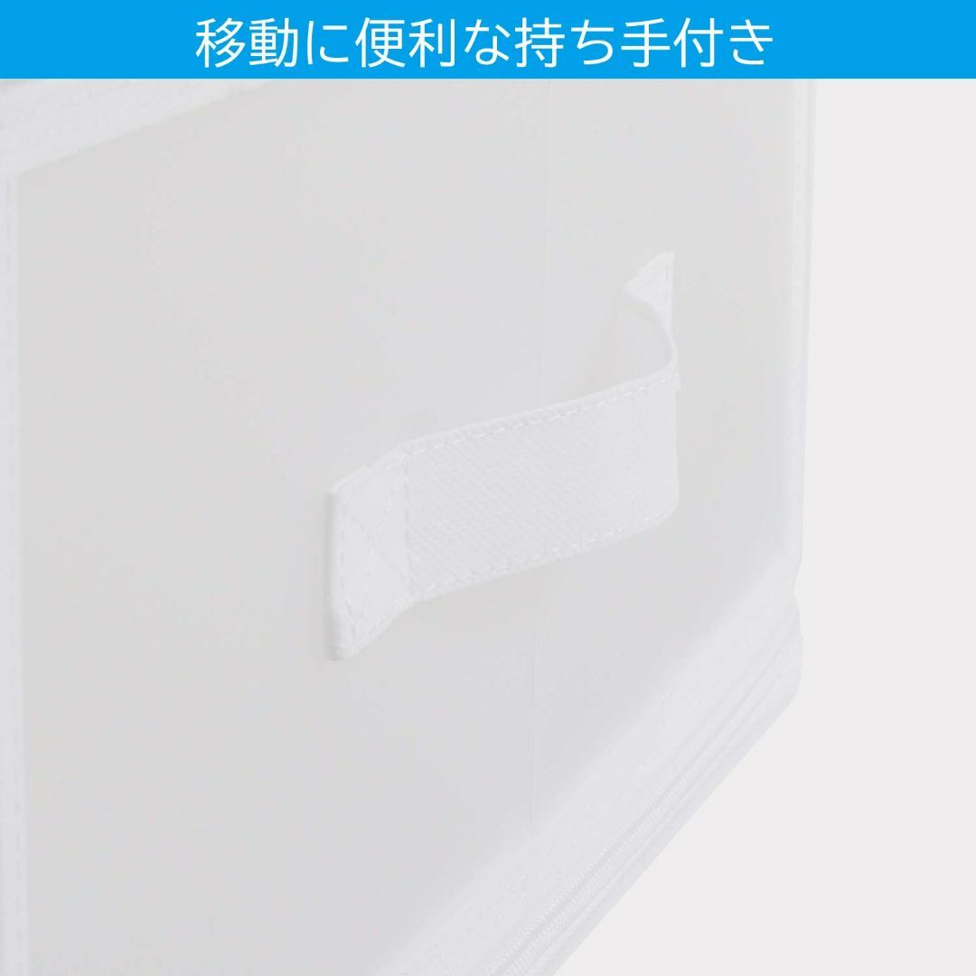 【新着商品】アストロ 収納ケース 衣類用 ホワイト クリアタイプ 中身が分かる  インテリア/住まい/日用品の収納家具(押し入れ収納/ハンガー)の商品写真