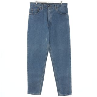 リーバイス(Levi's)の古着 90年代 リーバイス Levi's 550 RELAXED FIT TAPERED LEG テーパードデニムパンツ USA製 メンズw34 ヴィンテージ /eaa392574(デニム/ジーンズ)