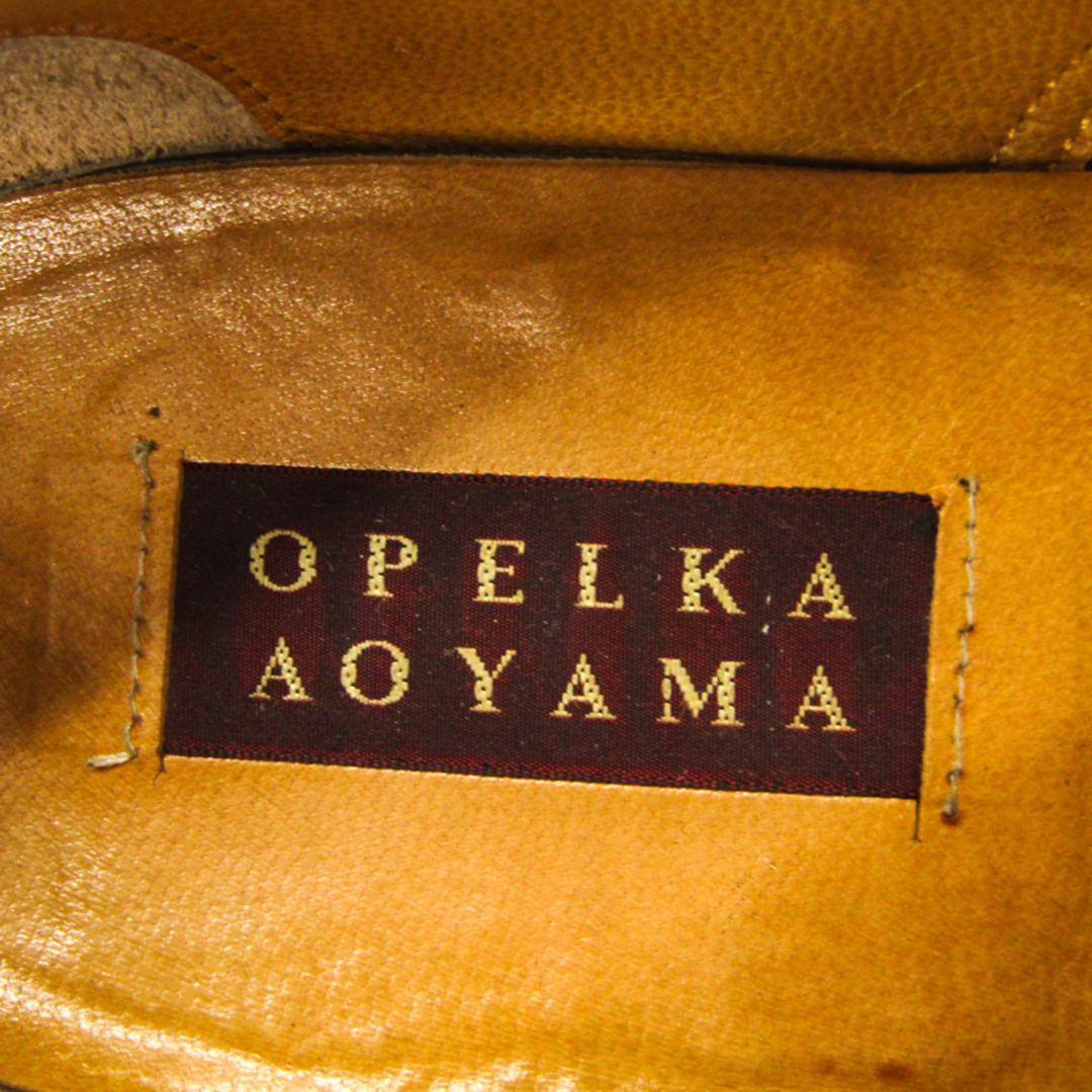 オペルカアオヤマ ドレスシューズ 本革 レザー ブランド 靴 日本製 レディース 24.5サイズ ブラウン OPELKA AOYAMA レディースの靴/シューズ(ローファー/革靴)の商品写真