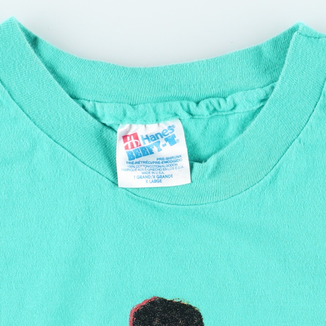 Hanes(ヘインズ)の古着 90年代 ヘインズ Hanes BEEFY-T アドバタイジングTシャツ USA製 メンズXL ヴィンテージ /eaa442526 メンズのトップス(Tシャツ/カットソー(半袖/袖なし))の商品写真