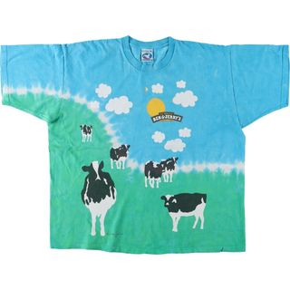 古着 90年代 LIQUID BLUE BEN JERRY'S ベン ジェリーズ アドバタイジングTシャツ メンズXL ヴィンテージ /eaa442528(Tシャツ/カットソー(半袖/袖なし))