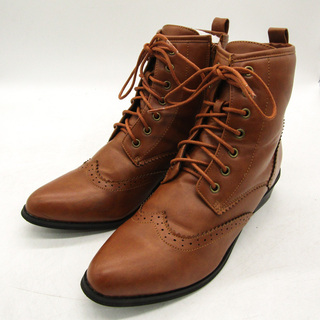 リバティードール ショートブーツ ウイングチップ シューズ 靴 レディース 3Lサイズ ブラウン LibertyDoll(ブーツ)