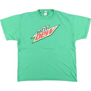 ジャージーズ(JERZEES)の古着 ジャージーズ Jerzees MOUNTAIN DEW マウンテンデュー アドバタイジングTシャツ メンズXL /eaa442511(Tシャツ/カットソー(半袖/袖なし))