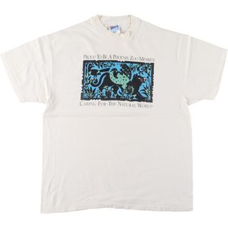 ヘインズ(Hanes)の古着 90年代 ヘインズ Hanes プリントTシャツ USA製 メンズL ヴィンテージ /eaa447281(Tシャツ/カットソー(半袖/袖なし))