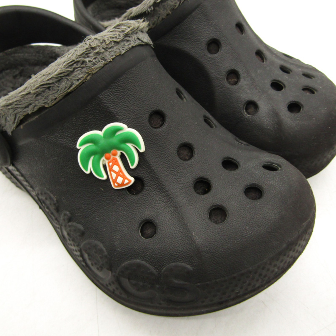 クロックス サンダル サボ ボア ブランド 靴 シューズ 黒 キッズ 男の子用 8サイズ ブラック crocs キッズ/ベビー/マタニティのキッズ靴/シューズ(15cm~)(サンダル)の商品写真