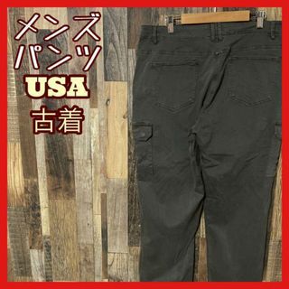 メンズ ワーク カーゴ M グレー系 31 パンツ USA古着 90s(ワークパンツ/カーゴパンツ)