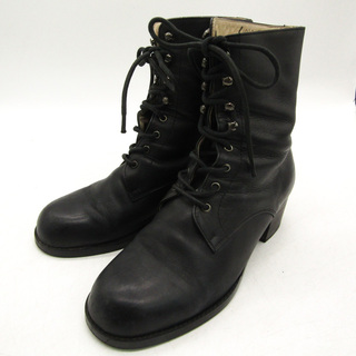 マーガレットハウエル(MARGARET HOWELL)のマーガレットハウエル ショートブーツ ブランド シューズ 靴 日本製 黒 レディース 23.5サイズ ブラック MARGARET HOWELL(ブーツ)
