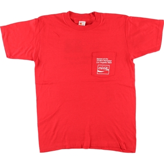 古着 80年代 SIGNAL COCA-COLA コカコーラ バックプリント アドバタイジングTシャツ USA製 メンズL ヴィンテージ /eaa442501(Tシャツ/カットソー(半袖/袖なし))