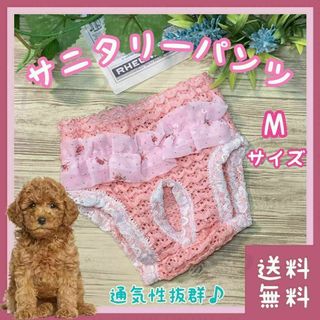 犬 サニタリーパンツ Mサイズ(■小型犬用■通気性抜群■生理中にオススメ)(犬)