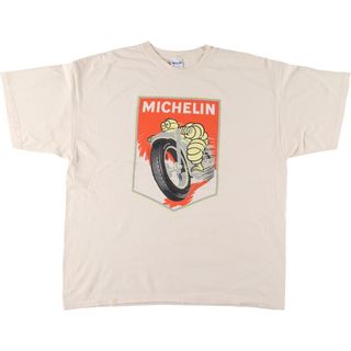 古着 ギルダン GILDAN MICHELIN ミシュラン アドバタイジングTシャツ メンズXXL /eaa446348(Tシャツ/カットソー(半袖/袖なし))