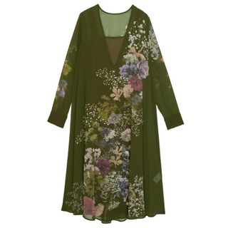 アメリヴィンテージ(Ameri VINTAGE)のUND 2WAY DARIA V NECK DRESS(ロングワンピース/マキシワンピース)