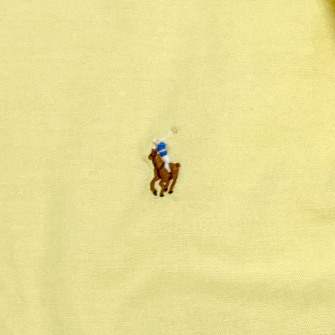 Ralph Lauren(ラルフローレン)の【美品】RALPH LAUREN/長袖シャツ/ポニー刺繍/ボタンダウン/黄色 キッズ/ベビー/マタニティのキッズ服女の子用(90cm~)(ブラウス)の商品写真