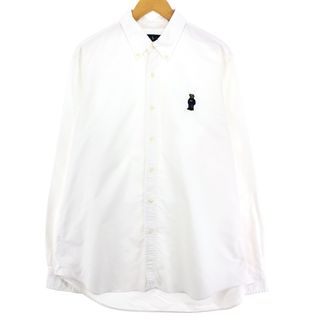 ラルフローレン(Ralph Lauren)の古着 ラルフローレン Ralph Lauren RALPH LAUREN CLASSIC FIT ポロベア 長袖 ボタンダウンシャツ メンズXL  /eaa447947(シャツ)