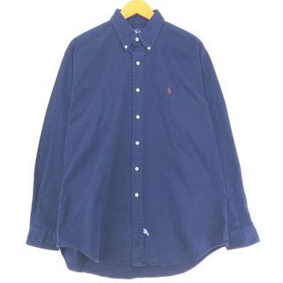 ラルフローレン(Ralph Lauren)の古着 ラルフローレン Ralph Lauren 長袖 ボタンダウンシャツ メンズL /eaa447957(シャツ)