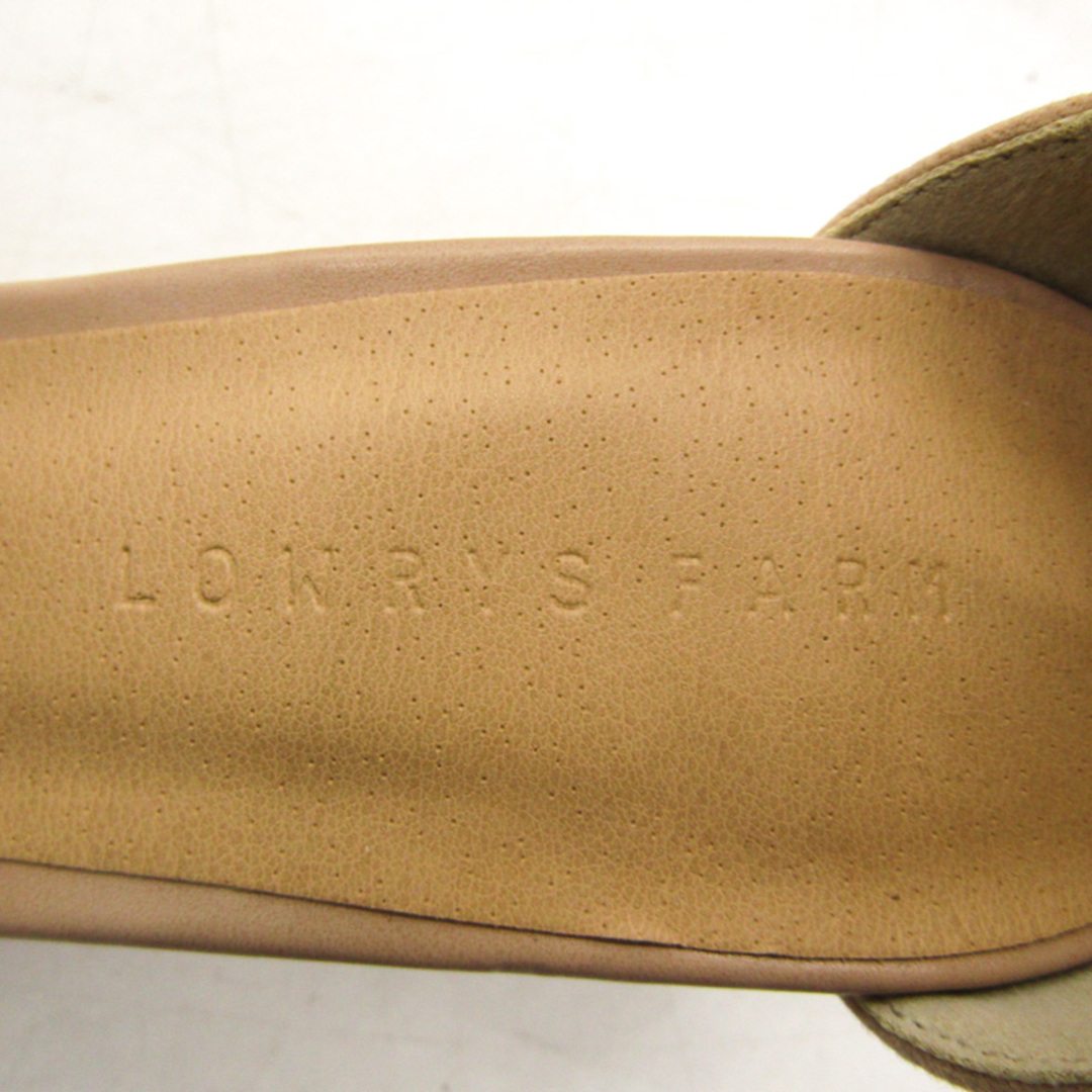 LOWRYS FARM(ローリーズファーム)のローリーズファーム サンダル ストラップ チャンキーヒール ブランド 靴 レディース Mサイズ ベージュ LOWRYS FARM レディースの靴/シューズ(サンダル)の商品写真