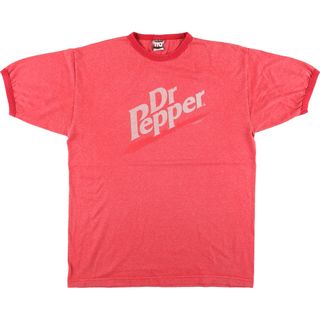 古着 00年代 TNT Dr PEPPER ドクターペッパー リンガーTシャツ アドバタイジングTシャツ メンズL /eaa442509(Tシャツ/カットソー(半袖/袖なし))