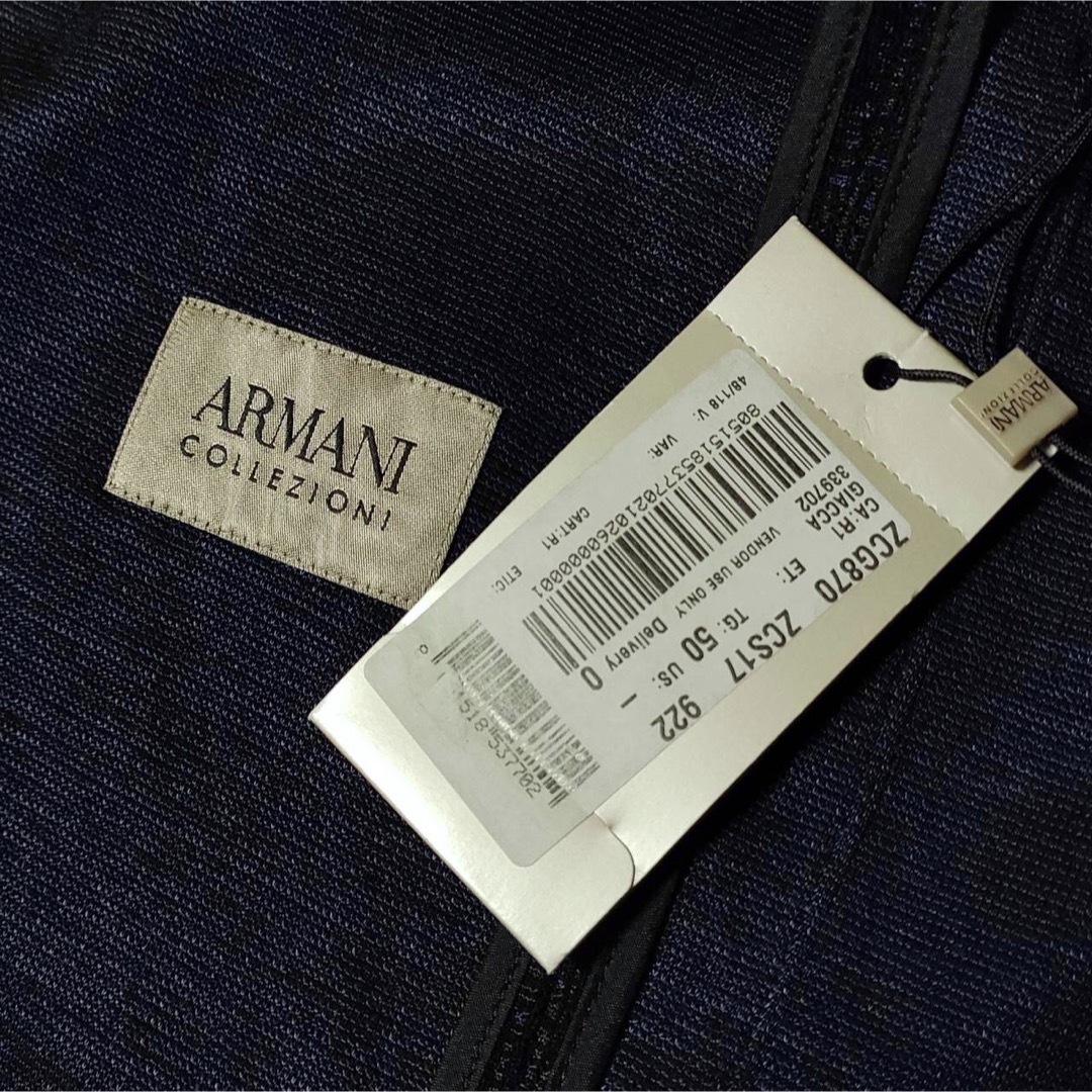 ARMANI COLLEZIONI(アルマーニ コレツィオーニ)の新品 ARMANI COLLEZIONI アルマーニ ウール混 ジャケット 50 メンズのジャケット/アウター(テーラードジャケット)の商品写真