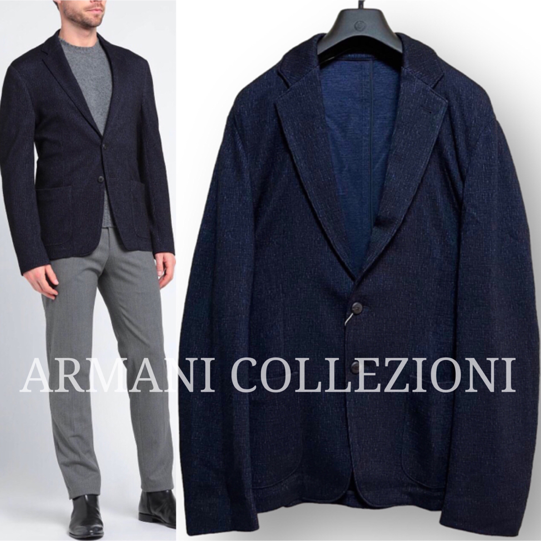 ARMANI COLLEZIONI(アルマーニ コレツィオーニ)の新品 ARMANI COLLEZIONI アルマーニ ウール混 ジャケット 50 メンズのジャケット/アウター(テーラードジャケット)の商品写真