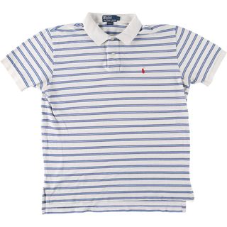 ラルフローレン(Ralph Lauren)の古着 ラルフローレン Ralph Lauren POLO by Ralph Lauren 半袖 ボーダー ポロシャツ メンズL /eaa445788(ポロシャツ)