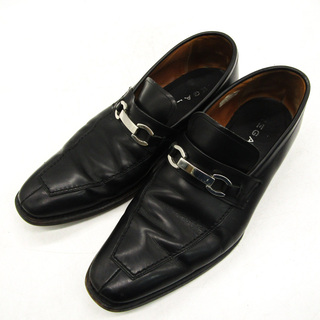 リーガル(REGAL)のリーガル ローファー スリッポン ビジネスシューズ スクエアトゥ Uチップ ブランド 紳士靴 黒 メンズ 25.5サイズ ブラック REGAL(その他)